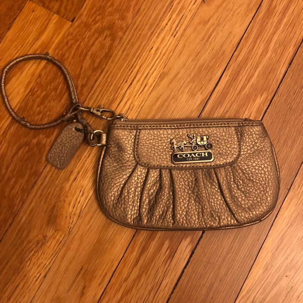 Bronze Coach Wristlet